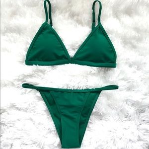 new emerald green bikini